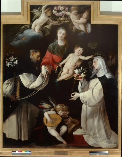 Madonna des Rosenkranzes von Giovanni Battista  Crespi