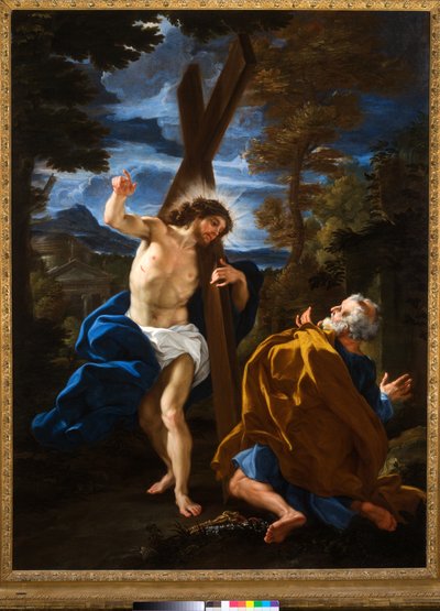 Sir, vart ska du? (olja på duk) av Giovanni Battista (1639 1709) Gaulli