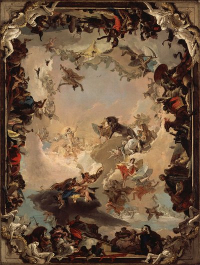 Allegori över planeterna och kontinenterna av Giovanni Battista Tiepolo