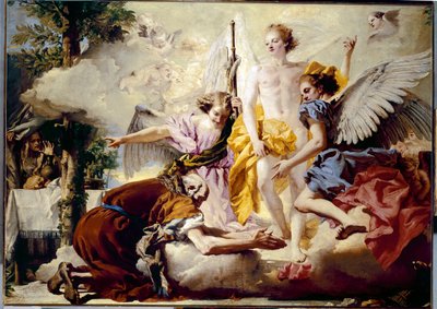 De tre änglars uppenbarelse för Abraham av Giovanni Battista Tiepolo