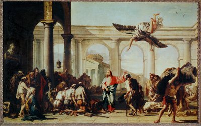 Kristus botar den förlamade ... av Giovanni Battista (1696-1770) Tiepolo