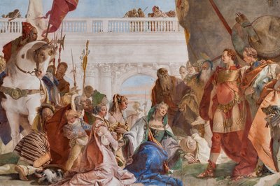 Alexander den stores kontinens (detalj) av Giovanni Battista Tiepolo