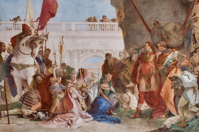 Alexander den stores kontinens (detalj) av Giovanni Battista Tiepolo