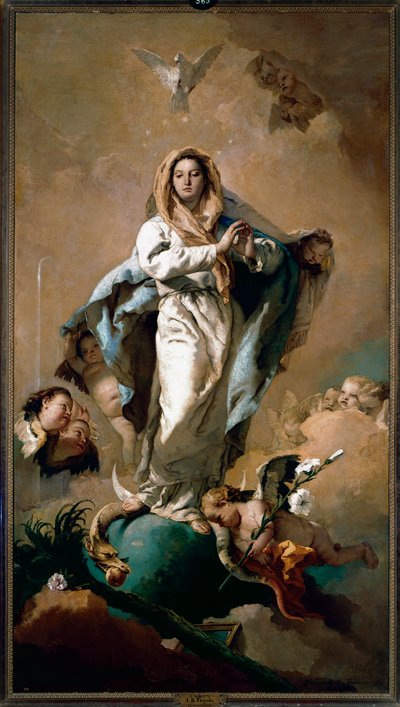 Obefläckad befruktning av Giovanni Battista Tiepolo