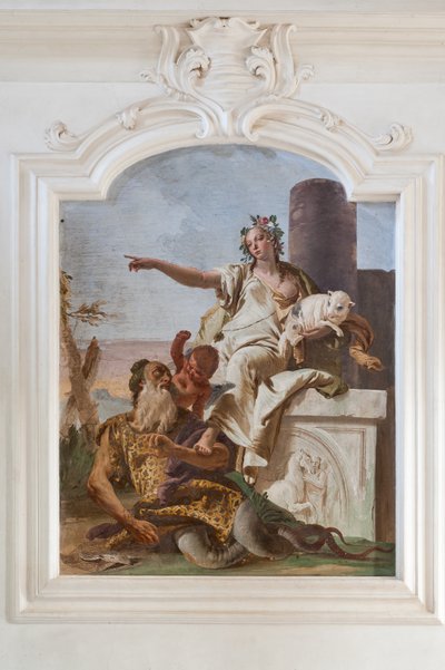 Oskuld skickar bort bedrägeri av Giovanni Battista Tiepolo