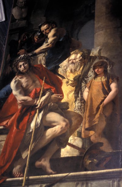 Törnrosornas kröning målning, Tiepolo konstverk, Sant
