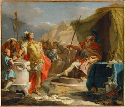 Mucius Scaevola före Porsenna av Giovanni Battista (1696-1770) Tiepolo