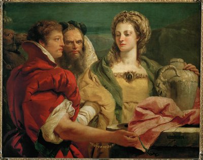 Rebecca vid brunnen... av Giovanni Battista (1696 1770) Tiepolo