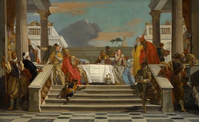 Cleopatra och Antonius bankett, cirka 1747-1750 (olja på duk) av Giovanni Battista Tiepolo