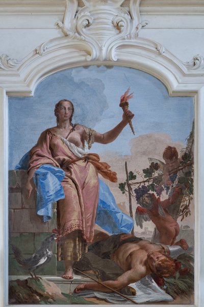 Vaksamhet triumferar över Slumber av Giovanni Battista Tiepolo