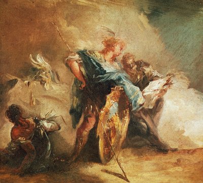 Minerva dikterande lagar av Giovanni Battista Tiepolo