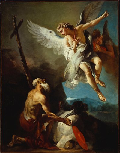 The Vision of St. Hieronymus (olja på duk) av Giovanni Battista Tiepolo