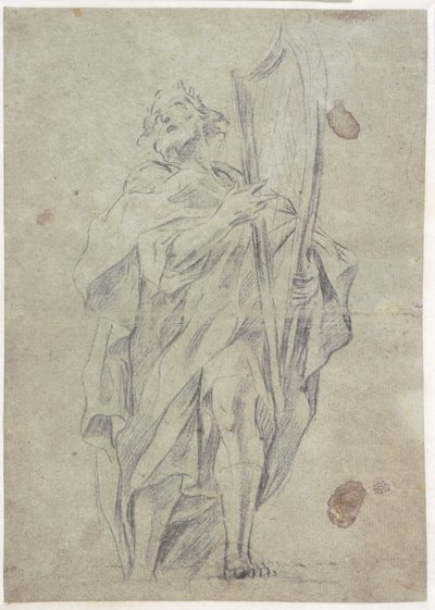 Kung David med sin harpa av Giovanni Battista Beinaschi