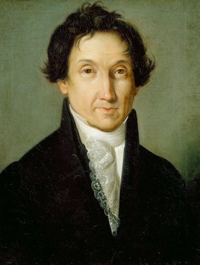 Självporträtt av Giovanni Battista Borghesi (1790-1846) av Giovanni Battista Borghesi