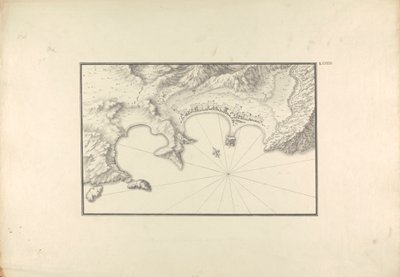 Topografisk karta över Halikarnassos vid dess hamn av Giovanni Battista Borra