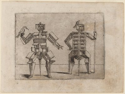 Från "Bizzarie di diverse figurer" av Giovanni Battista Bracelli