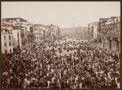 Venedig - Regattan av Giovanni Battista Brusa