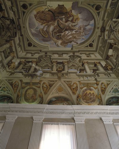 Phaetons fall (Phaethon) (1625) - Fresk i trompe l
