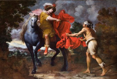 Sankt Martin och tiggaren av Giovanni Battista Carlone