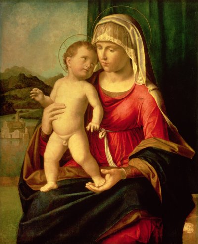 Madonna och barn (olja på duk) av Giovanni Battista Cima da Conegliano