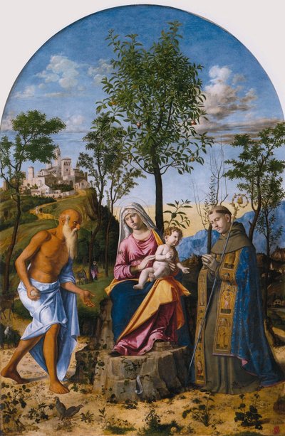 Apelsinträdets madonna av Giovanni Battista Cima da Conegliano