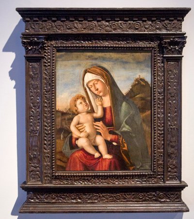 Madonna med barn (olja på duk) av Giovanni Battista Cima da Conegliano