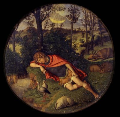 Sleeping Endymion, 1505-1508 av Giovanni Battista Cima da Conegliano