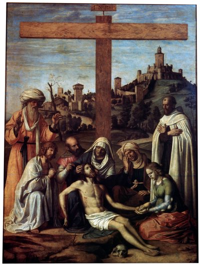 Klagosången över Kristus med en karmelitmunk, c1510. av Giovanni Battista Cima da Conegliano