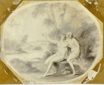 Adam och Eva i paradiset av Giovanni Battista Cipriani