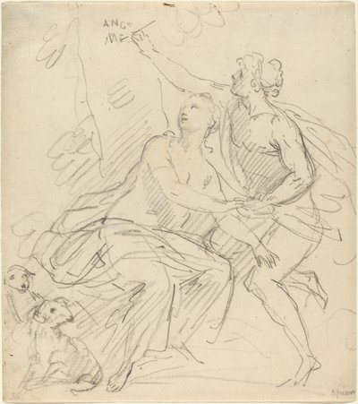 Angelica och Medoro av Giovanni Battista Cipriani