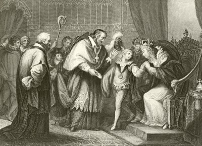 Edward, hertigen av York skiljer sig från sin mor av Giovanni Battista Cipriani