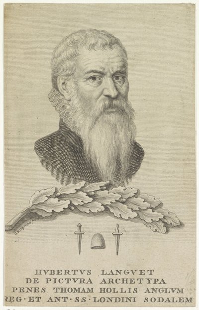 Porträtt av diplomaten Hubert Languet av Giovanni Battista Cipriani