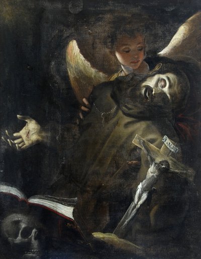 S:t Franciskus i extas, ca 1598 av Giovanni Battista Crespi