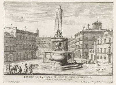 Fontän på Piazza d