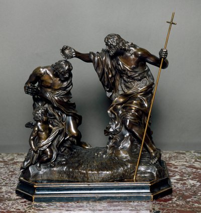 Jesu dop. Bronsskulptur av Giovanni Battista Foggini