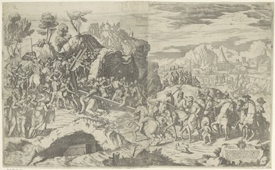 Kristus ger efter för korsets tyngd av Giovanni Battista Fontana