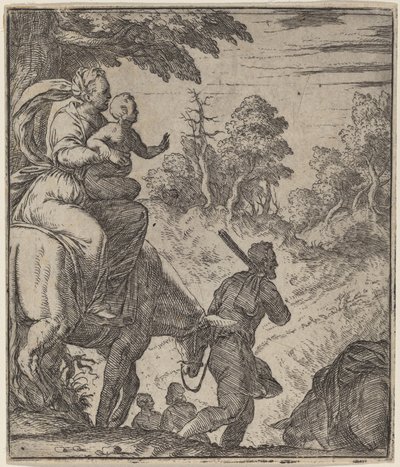 Flygningen till Egypten av Giovanni Battista Fontana