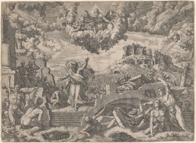 Hesekiels syn av Giovanni Battista Fontana