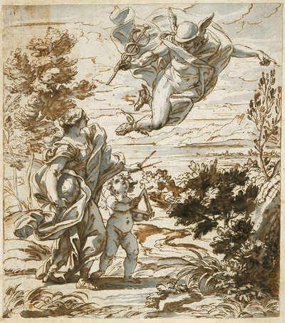 Mercury Ledande geografi av Giovanni Battista Gaulli