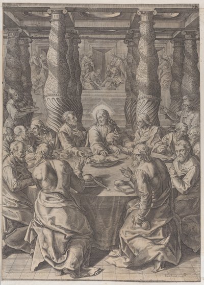 Den sista måltiden, ca. 1580. av Giovanni Battista Mazza