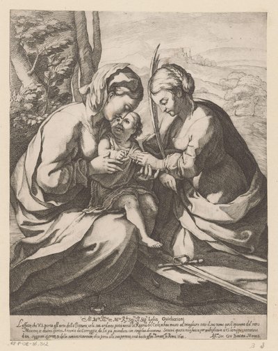 Saint Catherines mystiska äktenskap av Giovanni Battista Mercati