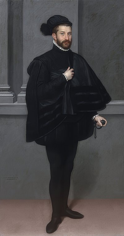 Riddaren i svart. 1567 av Giovanni Battista Moroni