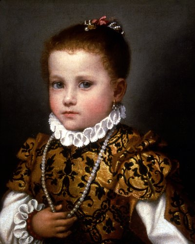Liten flicka från huset Redetti av Giovanni Battista Moroni