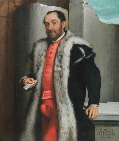 Porträtt av Antonio Navagero av Giovanni Battista Moroni