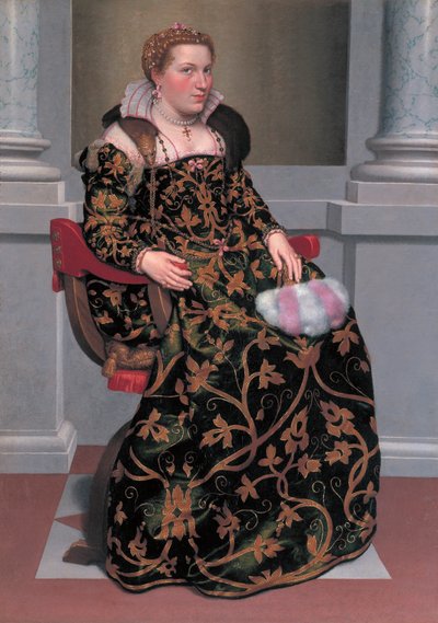 Porträtt av Isotta Brembati Grumelli av Giovanni Battista Moroni