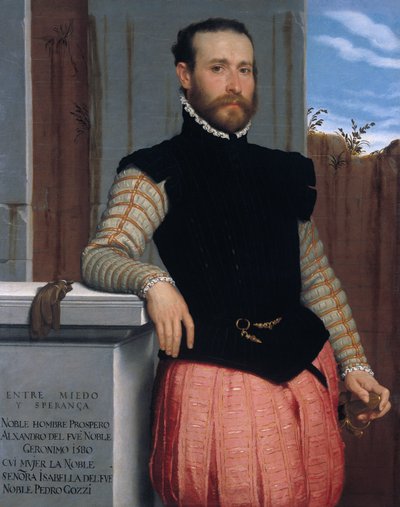 Porträtt av Prospero Alessandri av Giovanni Battista Moroni