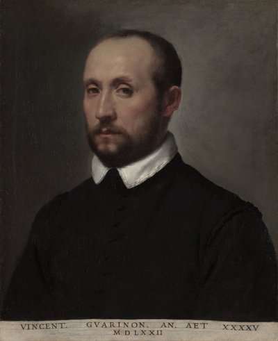 Porträtt av Vincenzo Guarignoni, ca 1572 (olja på duk) av Giovanni Battista Moroni