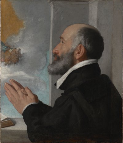 Porträtt av en donator av Giovanni Battista Moroni