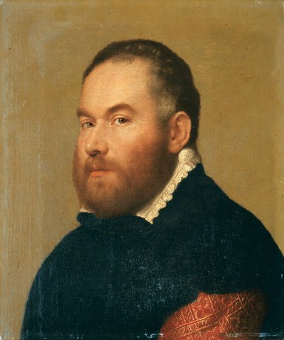 Porträtt av en gentleman (olja på duk) av Giovanni Battista Moroni