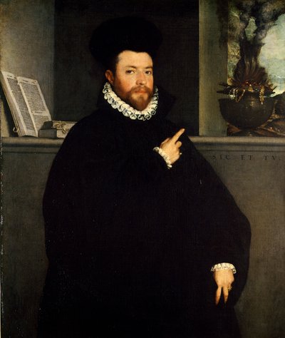 Porträtt av en frisk man av Giovanni Battista Moroni (cirka 1525-1578) av Giovanni Battista Moroni